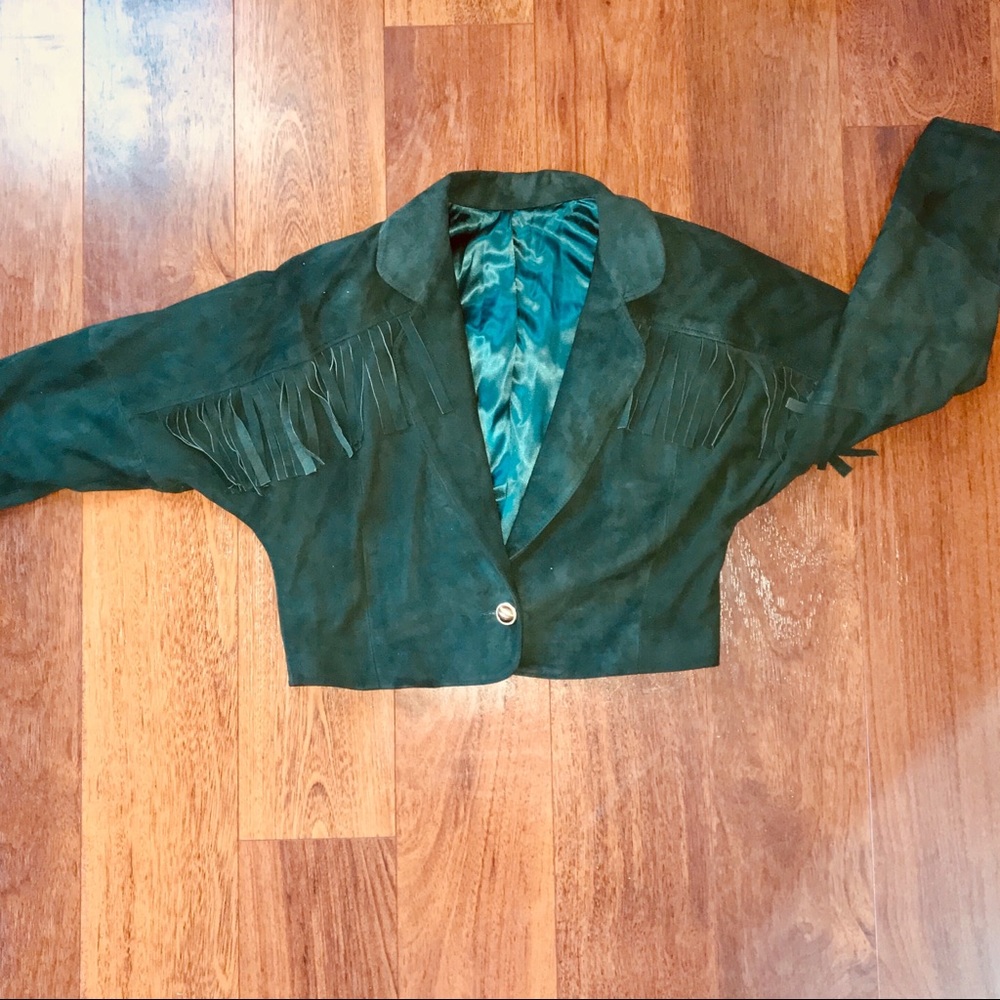 Vintage Suede Fringed Jacket